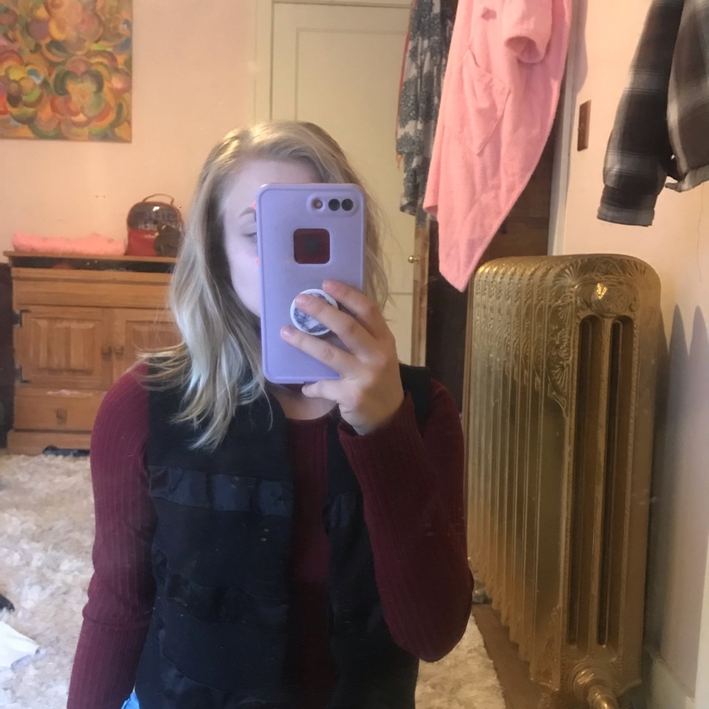 Multi texture vest